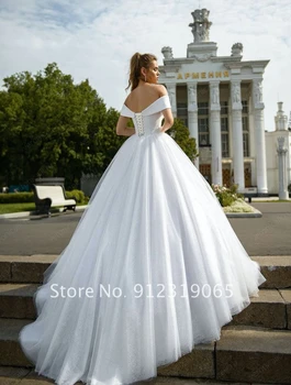 Klasična Vjenčanica loptu haljina 2022 S otvorenim ramenima Haljina Princeze Vestido De Novia Jednostavan Dizajn Na Red Djeveruša Haljina
