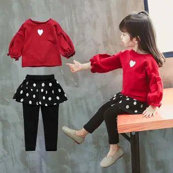 Kompleti odjeće za novorođenče djevojčice Komplet odjeće za 3 mjeseca Dječji džemper s iskrenom uzorkom Tajice Suknja grašak 1 2 3 godine