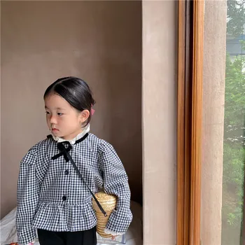 Korejski dječje odjeće 2021 осеннее novi kaput za djevojčice, dječje pokrivač kratka jakna s кружевным ovratnik