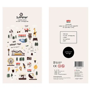 Korejski Uvezene Brand Sonia Dječje igralište Naljepnice za životinje Scrapbooking DIY Naljepnice za magazina Japanski Celina