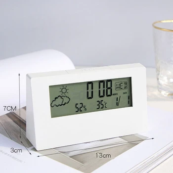 Kreativni led Transparentno Alarm Sjajni Višenamjenski alarmni Satovi Temperatura i vlažnost Zraka Stolni Satovi na ukras