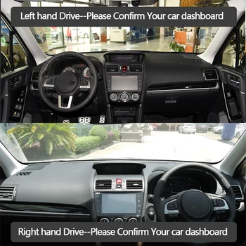 Kvalitetna Izdržljiva nadzorna ploča od umjetne kože Protuklizni Anti-UV Zaštitna podloga za Subaru Forester xv 2013-2018 SG SH pribor