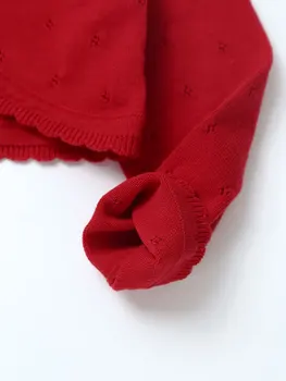Luk Crveni Dječji kardigan Džemper za djevojčice odjeća dugih rukava Хлопковая jakna za djevojčice 2 4 6 8 10 12 13 godina Dječja odjeća