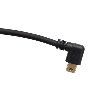 Mini-USB Kabel 5-pinski Priključak Za USB 3.1 Tip C Ženski Desni i Lijevi Kut Mini-USB 2.0 Adapter Podataka Pretvarač 3A Kabel Za Punjenje 25 cm