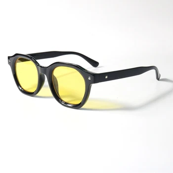 Modni Kvadratni Pravokutni Prevelike sunčane naočale za žene 2022 Korporativni dizajn Berba Zelene zakovice Žute Leće Muške sunčane naočale UV400