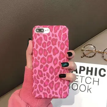 Modni леопардовый print iPhone 67 8 Plus X XS XR Max pink леопардовый print djevojka srce mobitel ljuska iPhone 66s plus mobilni telefon ba