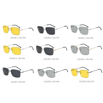 Muške i ženske Sunčane Naočale Klasična Moda Photochromic Polarizovana UV400 Žute Leće Vozač Noćnu Vožnju Sportske Naočale Za muškarce 115