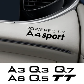 Natpis na ploči s instrumentima u automobilu za Audi A3 8 P 8 U A4 B6, B8 A6 C6 C5 A5 Q5 8R Q7 4L Q2 Q3 8U F3 P8 TT dodatna Oprema za interijer 2 kom. Auto Oznaka