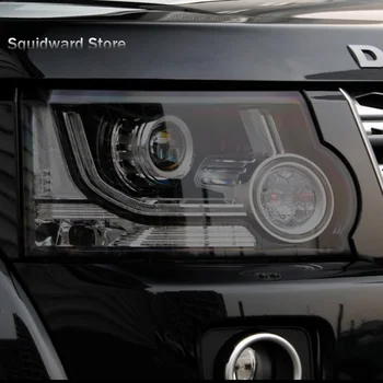 Nijansa automobilskih farova Dimljeni Crna Zaštitna Folija Prozirna Naljepnica TPU Za Land Rover Discovery 4 LR4 2009-2016 Pribor