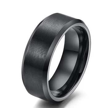 Nove Velike Punk-Prsten Za muškarce Tri Boje Širine 8 mm, od Nehrđajućeg Čelika Okrugli Vintage Prsten za ukras