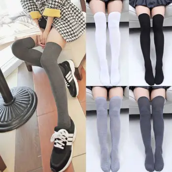 Nove ženske čarape Toplo golfs iznad koljena, duge pamučne čarape, Seksi čarape, Modni jesenje