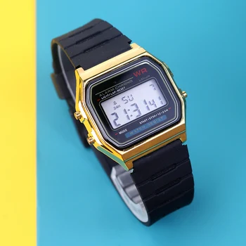 Novi elektronski satovi za žene i muškarce od ružičastog zlata sa gumenim remenom led digitalni ručni sat Ženski sportski sat Relogio Feminino