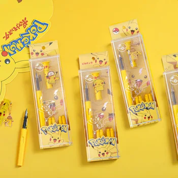Novi Set olovke Pokemon Anime Crtani Slatka Dječji Crnce Torbu Ručka Pikachu Ovjes Za pisanje Каллиграфическая ručka Poklon za rođendan
