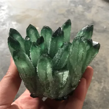 Novi Zeleni Duh Fantom Quartz Crystal Grozd kamenih stijena kristali minerala reiki Liječeći Uzorak Doma dekor