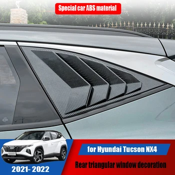 Novo stražnje staklo automobila, trokutasti sjenila ABS modifikacija dekor pogodan za Hyundai Tucson NX4 2021 2022
