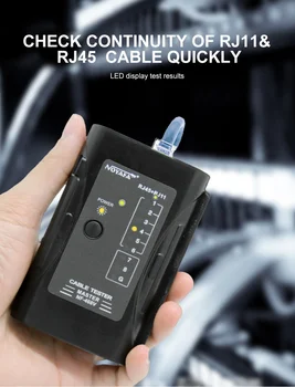 Noyafa NF-468V Mrežni Ethernet RJ45 CAT5E CAT6 kabel Mrežni Kabel Tester RJ11 Test alate za provjeru žica linija UTP/STP RJ12