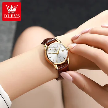 OLEVS 2021 nove vruće prodaju satovi retro jednostavne ženske kvarcni sat trendi ženski sat dar Relogio Mujer montre femme