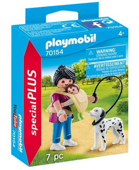 PLAYMOBIL®70154 majka s djetetom i psom, original, klikove, dar, dijete, djevojčica, igračka