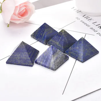 Prirodna Kristalna Piramida Lapis Lazuli Liječeći Kamen Reiki Kvarc Ukras Za Meditaciju Od Prirodnog Kamena Rezbarena Toranj Točka