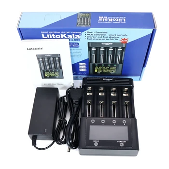 Punjač LiitoKala Lii-600 Za litij-ionska baterija 3,7 v i NiMH 1,2 Pogodan za 18650 26650 21700 26700 AA AAA I drugih