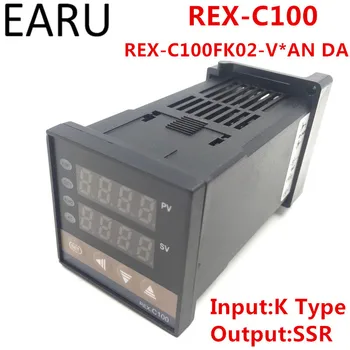 REX-C100 REX-C100FK02-V*Digitalni PID regulator temperature DA Termostat SSR Izlaz 0-400 Stupnjeva Ulaz tip K