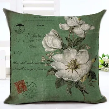 Starinski Stil Cvijeće Orao Home Dekorativni Presvlaku za Kauč jastuci Jastučnicu od pamuka i lana Trg Almofadas Cojines