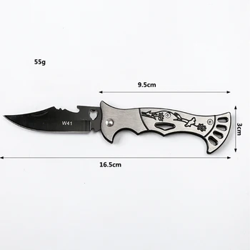 Taktički nož sklopivi džepni nož od nehrđajućeg čelika, što je dobar poklon za lov, kampiranje, opstanak, svakodnevno se nosi na otvorenom