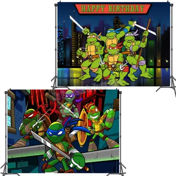 Teenage mutant Ninja turtles-mutanti Pozadina Vinil Anime Slike za stranke Pozadina Zidni Božićne Dekoracije Foto Rekvizite