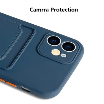 Tekući silikon Luksuzna Torbica za Samsung Galaxy S21 5 G Utor za kartice Držač vrećica za Galaxy S21 Galaxy S 21 Plus Ultra S21+