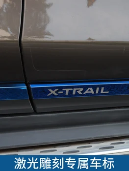 Visokokvalitetna obloga vrata automobila od nehrđajućeg čelika svijetle pruge za Nissan X-Trail X Trail T32-2020 Plava srebrna crna