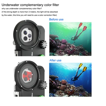 Za iPhone 12 Pro Max Torbica Za Ronjenje Podvodni Profesionalni 40 m/130 m Plivanje, Surfanje Foto Video Vodootporan Kuća