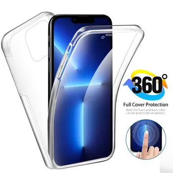 Za iphone 13 Pro Max Torbica 360° Prednja Stražnja Prozirni Poklopac Za IPhone13 Mimi Aifon Telefon 13Pro Zaštita Mekana Torbica