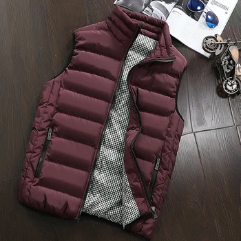Zimska muška жилетная jakna 2021 Jesen Zima Tople jakne bez rukava Casual prsluk Monotone kaput Plus Size Branded odjeću