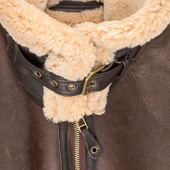 Zimski kaput od umjetnog krzna za muškarce, Debela jakna s dugim rukavima, Samt, od umjetne kože 2021
