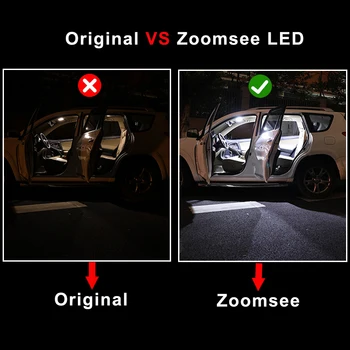 Zoomsee 19 kom. Unutrašnjosti LED za Škoda Yeti 5L suv 2009 2010 2011 2012 2013 2016 2017 Canbus Auto Žarulja Kupola Karta Svijeta Kit