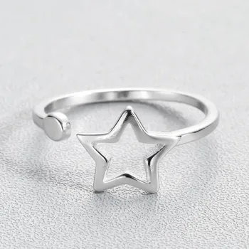 Šuplje Star modni Prstenova Klasicni Otvoreni Prsten za prste za žene Svadbeni poklon za Rođendan Modni nakit Izravna dostava