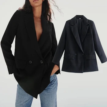 Ženske blazers jakna Nova moda Jednostavne slobodne Svakodnevne uredske ženske jakne 2021 Jesen šik Svakodnevne ulične ženske blazers