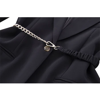 Ženski blazer Odijelo Jaknu, Kaput Casual 2020 Jesen zima Crno na jedan preklopni Slobodna radna odjeća Majice odjeća Ženska odjeća