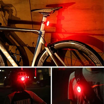 Дропшиппинг Stražnje svjetlo za bicikl USB Punjiva S 5 načina rasvjeta - Led lampa visokog intenziteta za lančanik sigurnosti, pogodno za kacige