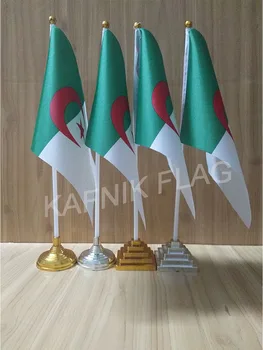 КАФНИК,5/10 kom. puno Alžir, stol zastava banner 14*21 cm zastava /Plastične zastave ili odojak na vaš izbor besplatna dostava