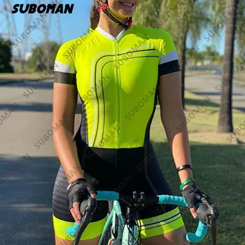 Субоман temperament ženski triatlon biciklizam dres komplet kratkih rukava profesionalni timski kombinezon 2021 ljetnim hulahopke za велогонок